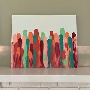 Abstract acrylic painting on canvas!